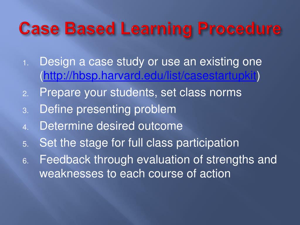 PPT Case based learning PowerPoint Presentation, free download ID