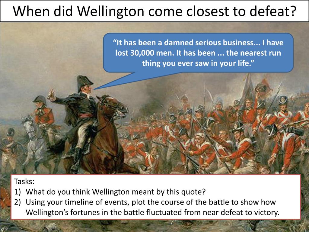 PPT Enquiry Question 3 Why did Wellington win the Battle of Waterloo