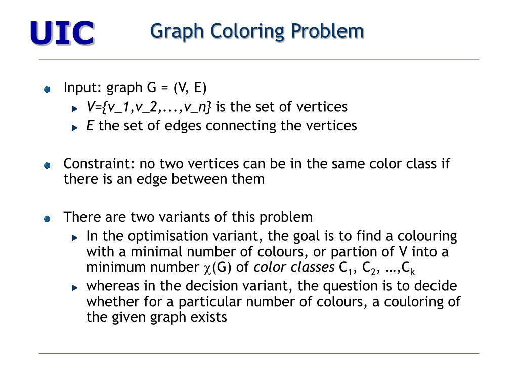 PPT Graph Coloring Problem PowerPoint Presentation, free download