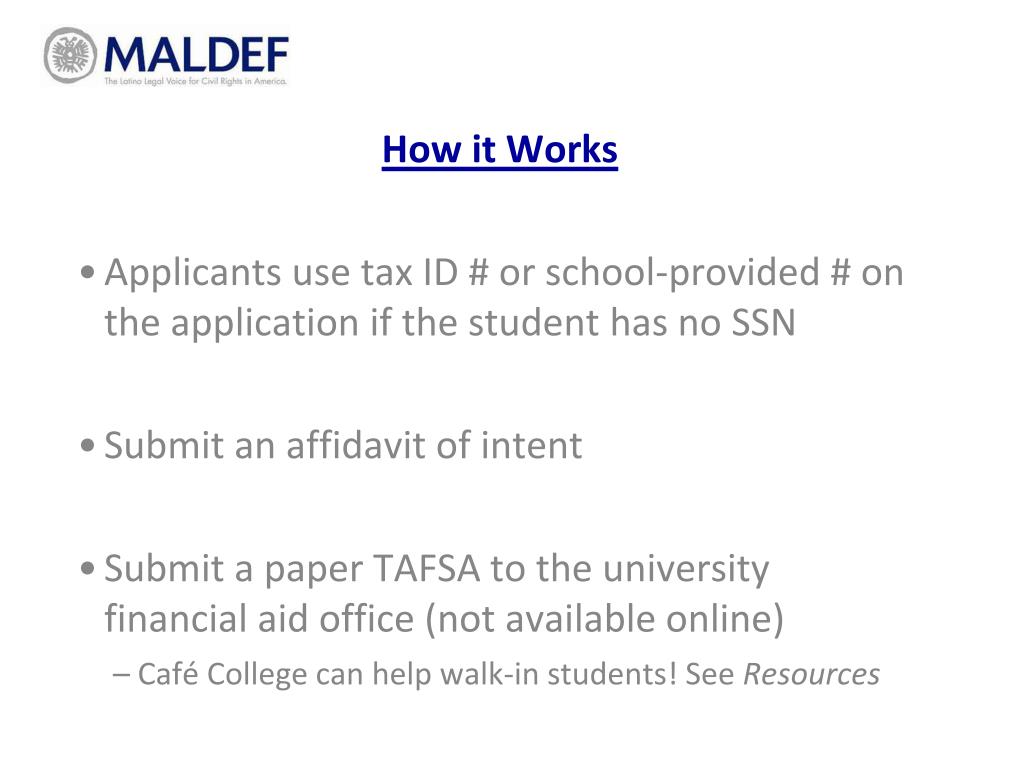 PPT Opportunities for Undocumented Students PowerPoint Presentation