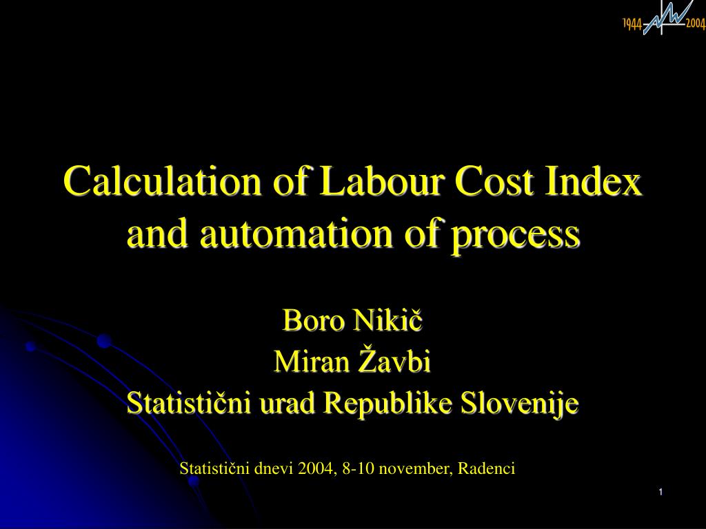PPT Calculation of Labour Cost Index and automation of process