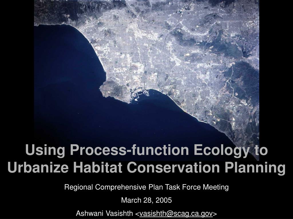 PPT Using Processfunction Ecology to Urbanize Habitat Conservation
