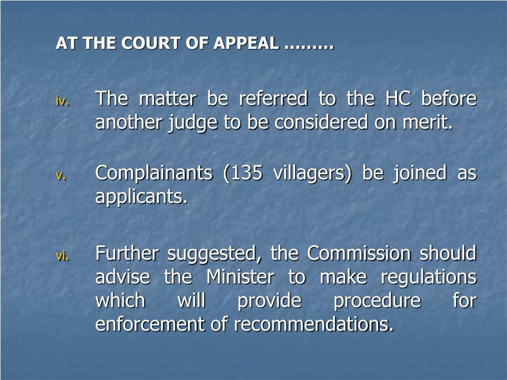 PPT A Brief Note on NYAMUMA HUMAN RIGHTS CASE IMPLICATION OF THE