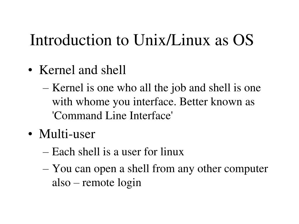 PPT Introduction of Unix/Linux PowerPoint Presentation, free download