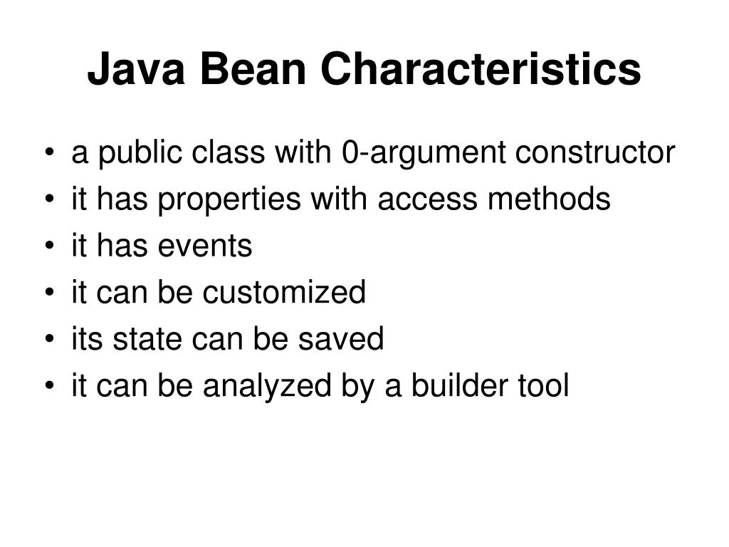 PPT Java Bean Definition PowerPoint Presentation, free download ID3577298