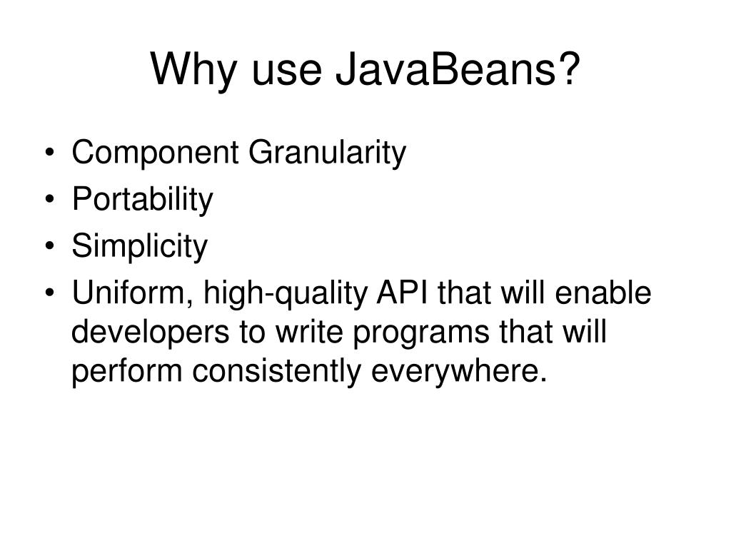PPT Java Bean Definition PowerPoint Presentation, free download ID