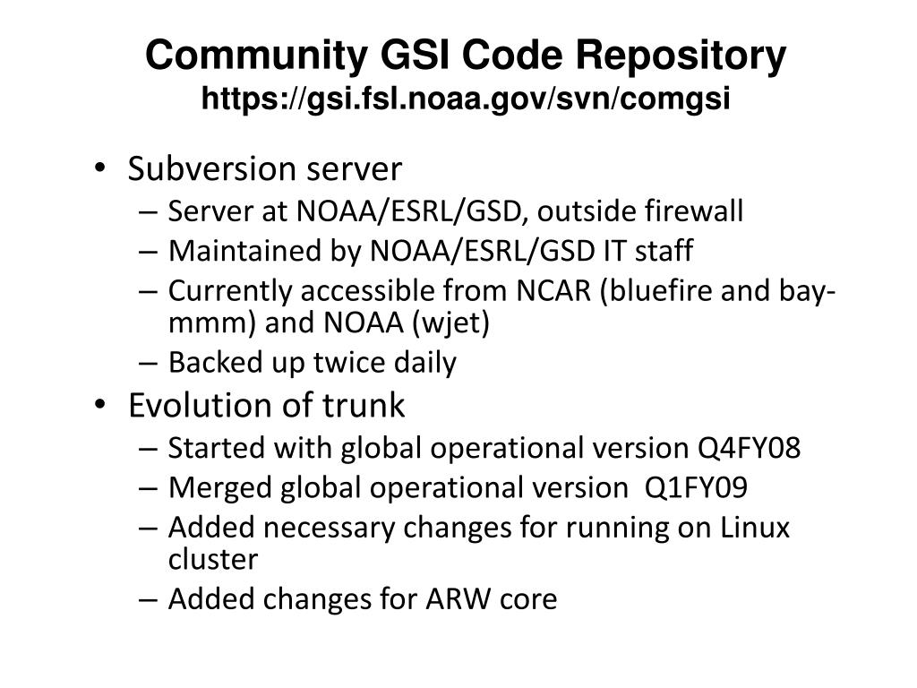 PPT Toward GSI Community Code PowerPoint Presentation, free download