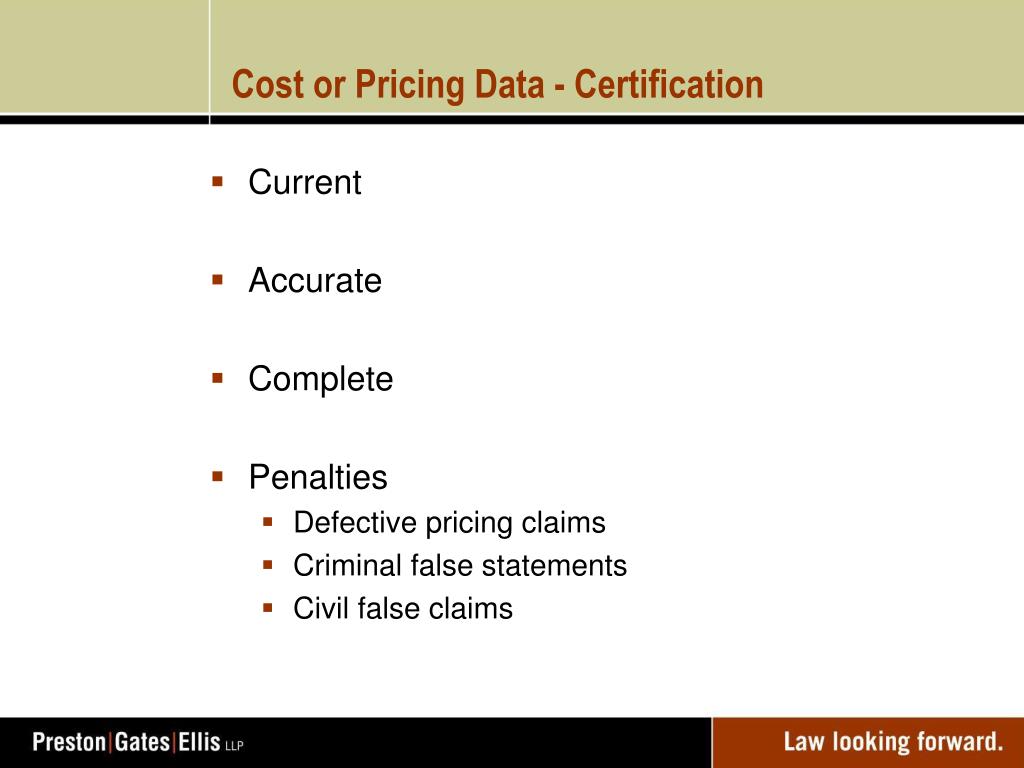 PPT Pricing Government Contracts Fair and Reasonable or Most Favored
