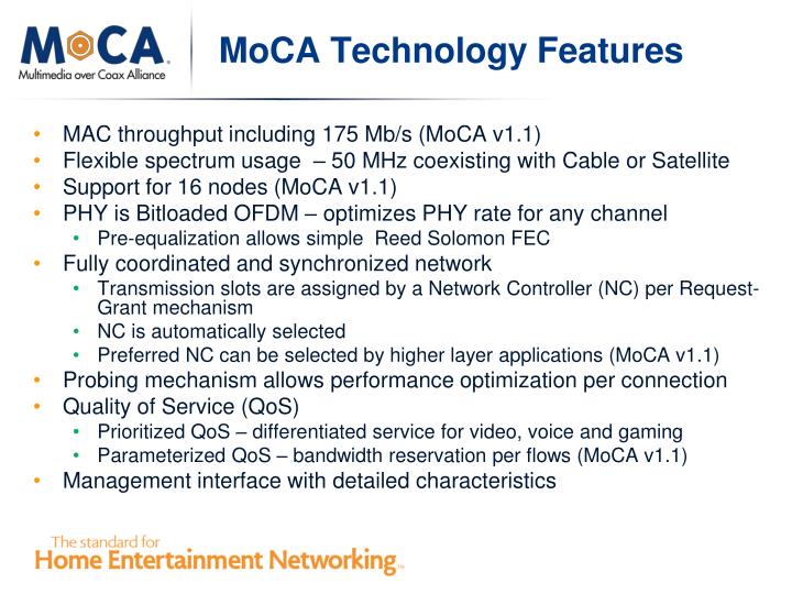 PPT Enabling Service with MoCA 11 Feb 2010 mocalliance PowerPoint