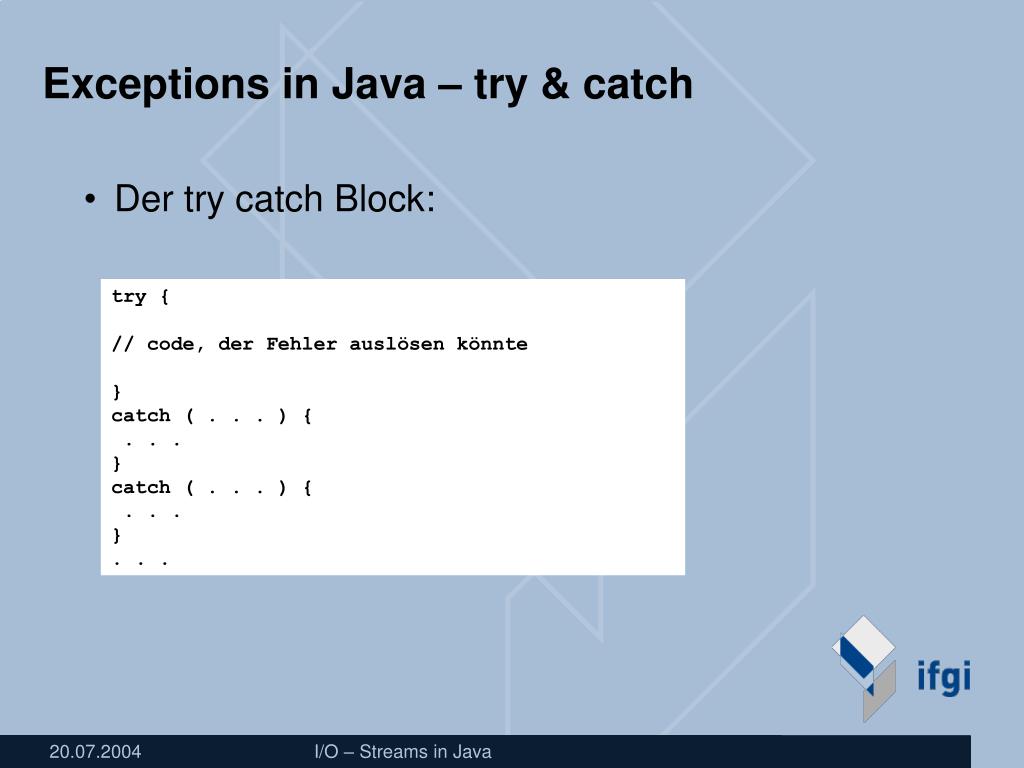 PPT Sitzung 11 IO Streams in Java PowerPoint Presentation, free