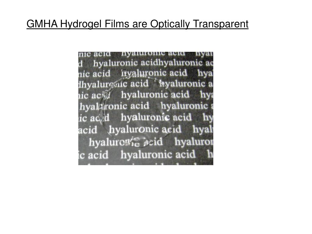 PPT Hyaluronic Acid Hydrogel Films PowerPoint Presentation, free