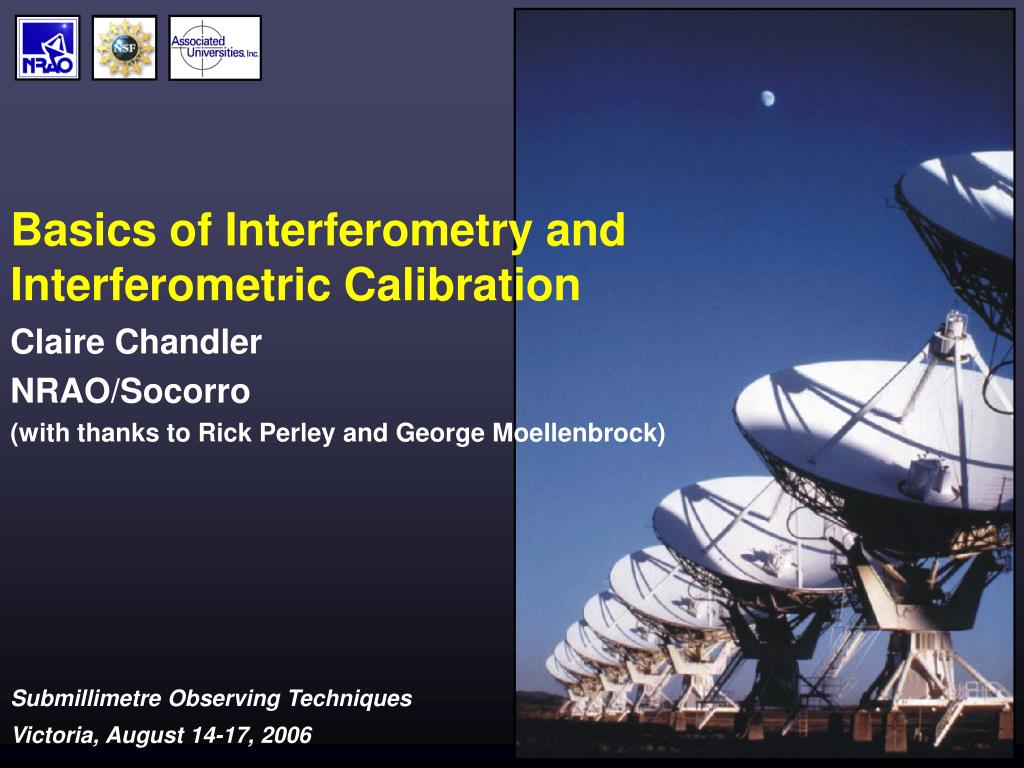 PPT Basics of Interferometry and Interferometric Calibration PowerPoint Presentation ID3595749