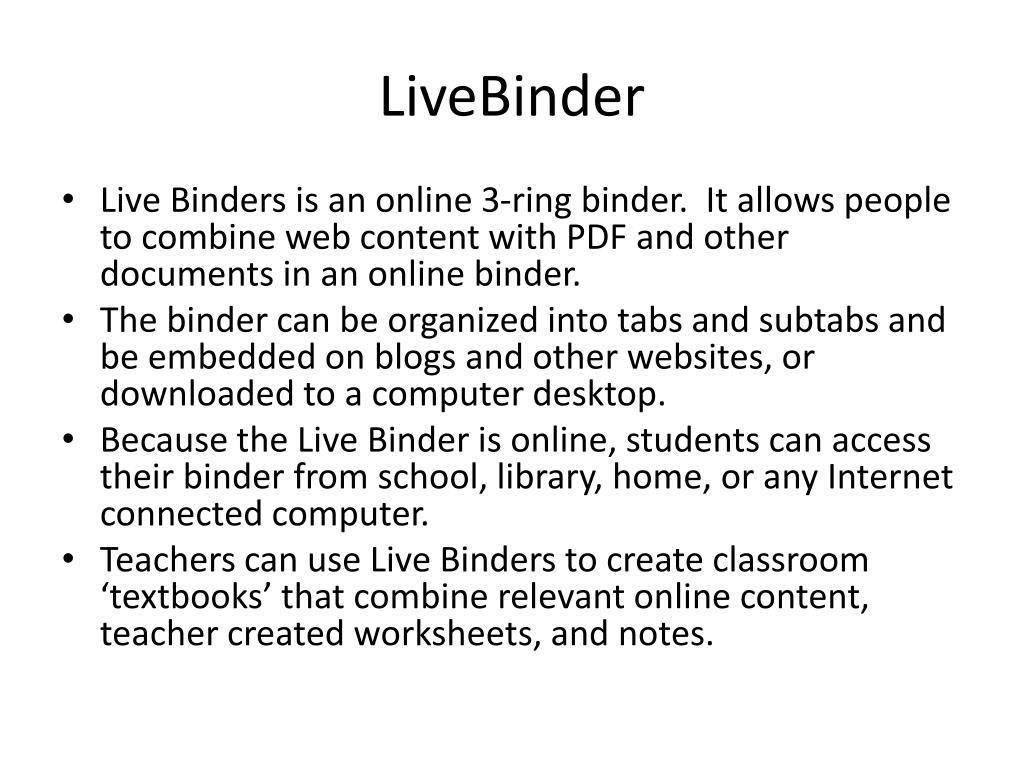 PPT Symbaloo , Livebinder and Popplet PowerPoint Presentation, free