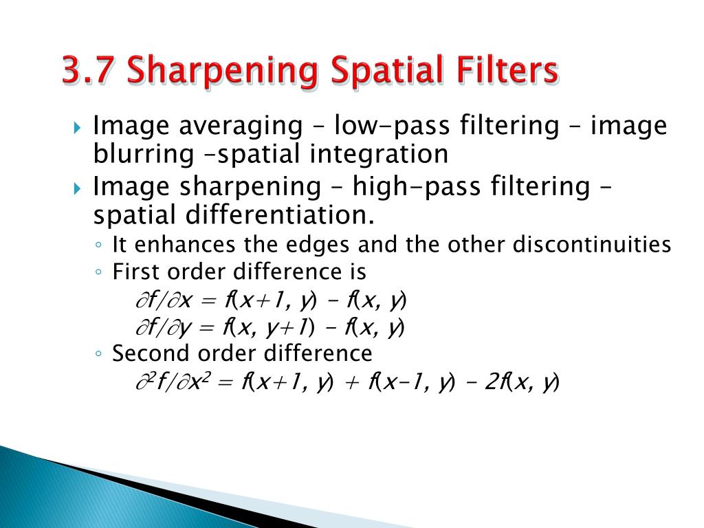 PPT Chapter 3 Image Enhancement in the Spatial Domain PowerPoint