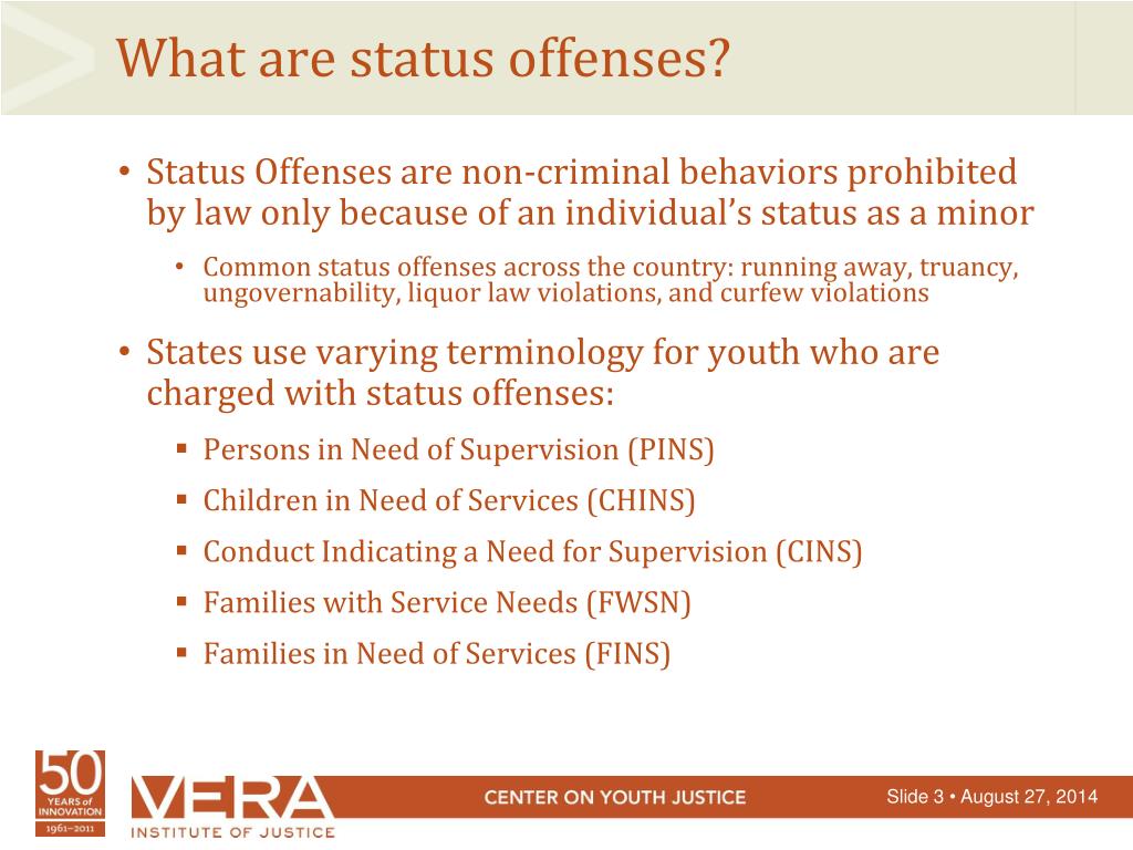 PPT Promoting and Supporting Status Offense System Reform PowerPoint