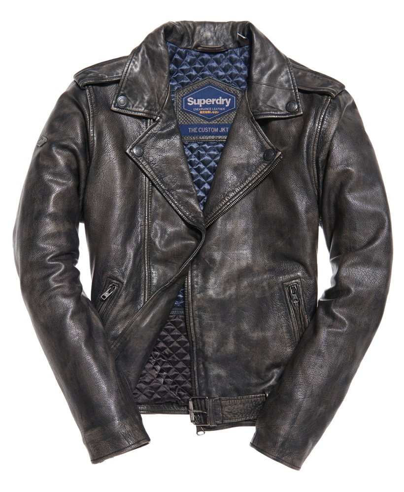 Superdry SD Endurance Custom Lederjacke Herren Lederjacken