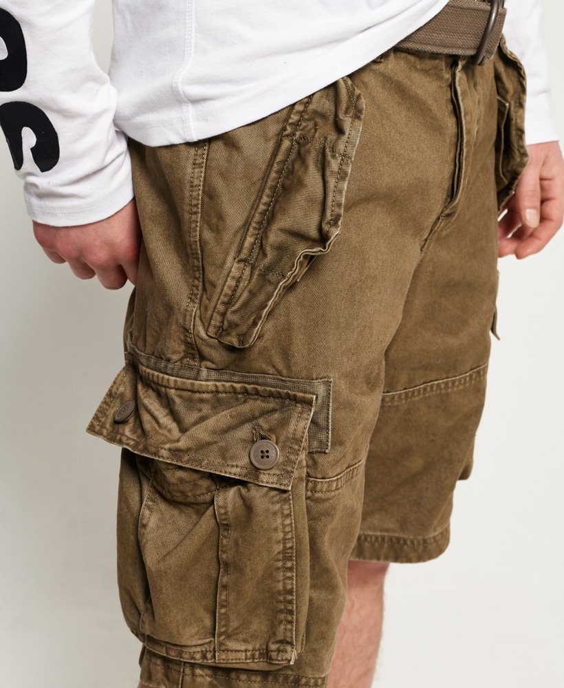 Mens Core Cargo Heavy Shorts in Dust Cloud Superdry