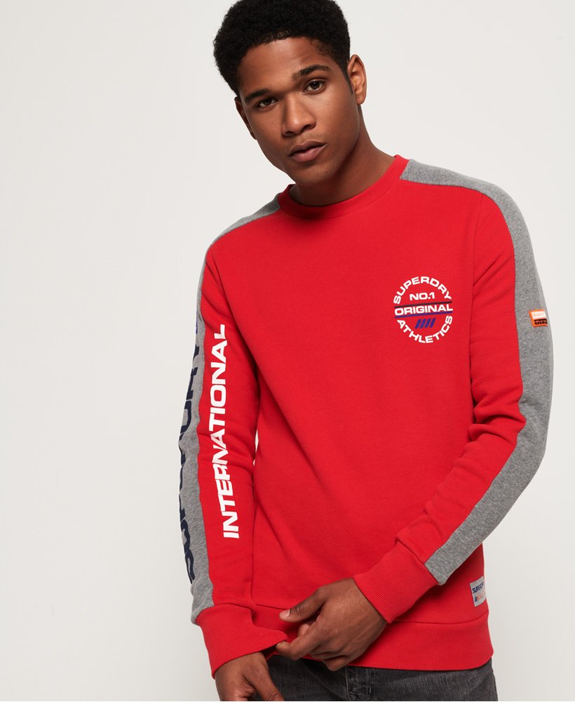 Superdry Dreifarbiges Trophy Sweatshirt Herren Sale Hoodies