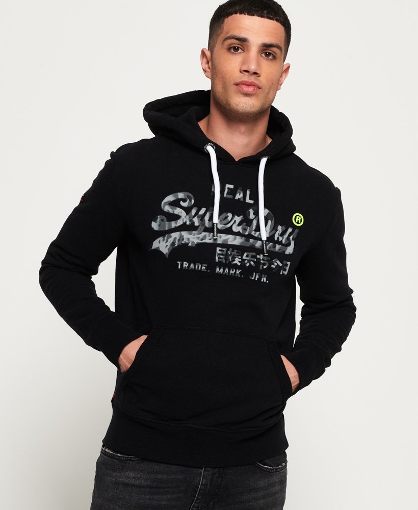 Superdry Vintage Logo Camo Hoodie Mens Sale Hoodies