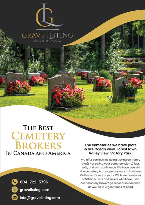 Private sales Ocean View Cemetery / Grave Plots for sale