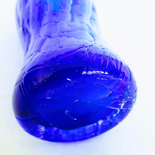 Crackle Glass Vase Hand Blown by Thorn Glass Studio Canadian Art Classifieds for Jobs, Rentals