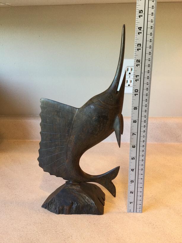 IRONWOOD * MARLIN * SWORDFISH * SAILFISH * FIGURINE * SCULPTURE