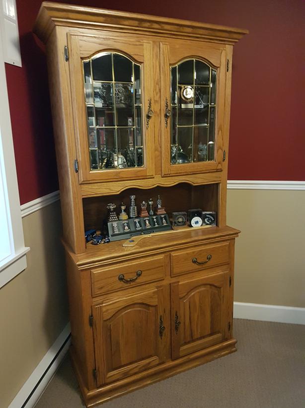 500 Solid Oak China Hutch and 300 Solid Oak (750 for both