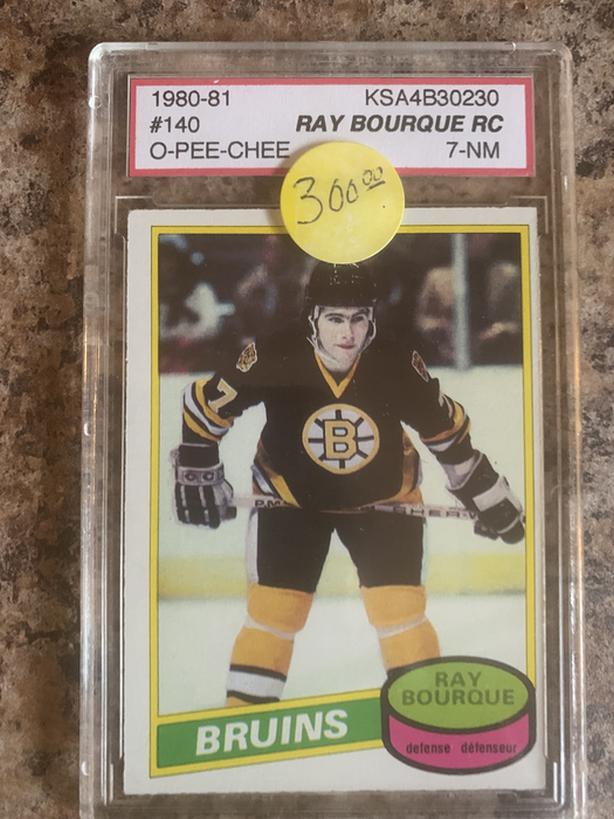 Ray Bourque Rookie Card Graded 7NM Classifieds for Jobs, Rentals