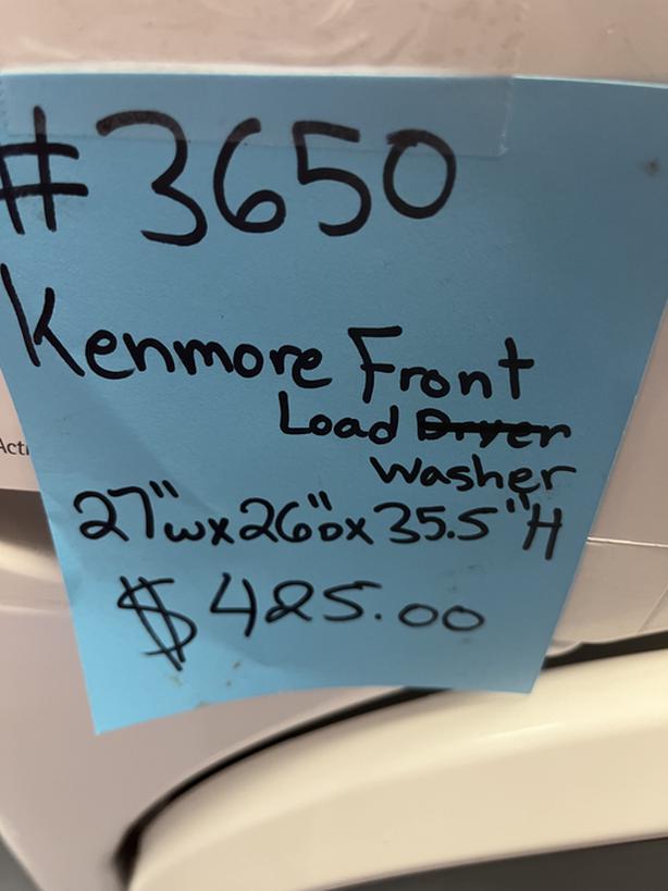 Kenmore Front Load Washer (3560) Classifieds for Jobs, Rentals, Cars