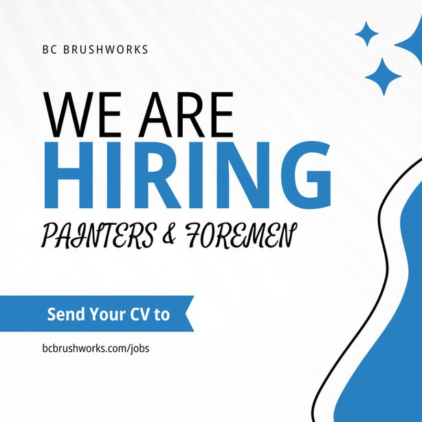 Hiring Painters and Foreman In Victoria, BC Classifieds for Jobs