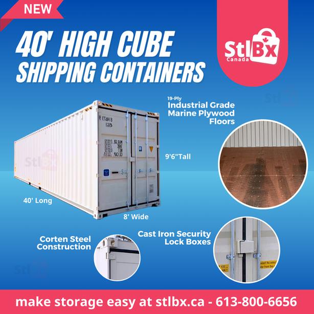 40foot New High Cube Shipping Container in Ottawa for Sale