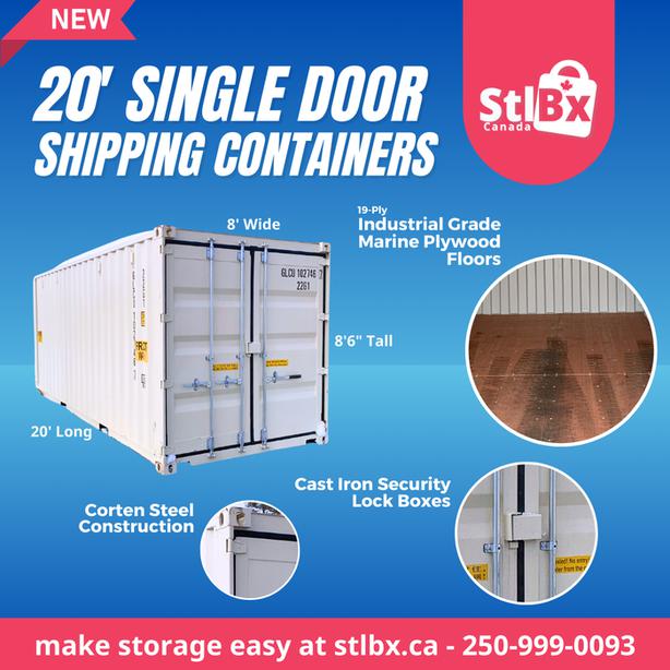 New 20' Regular Height Storage Container for Sale in Kamloops