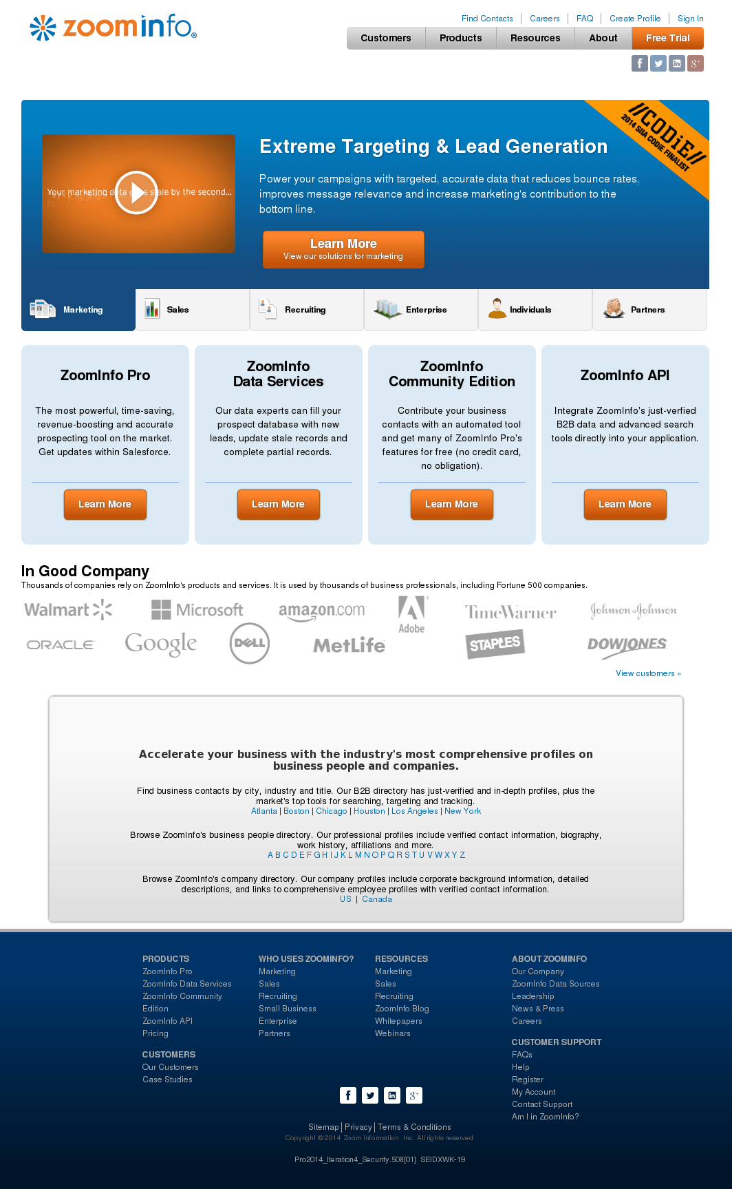 Zoominfo Competitors Revenue And Employees Owler Company Profile