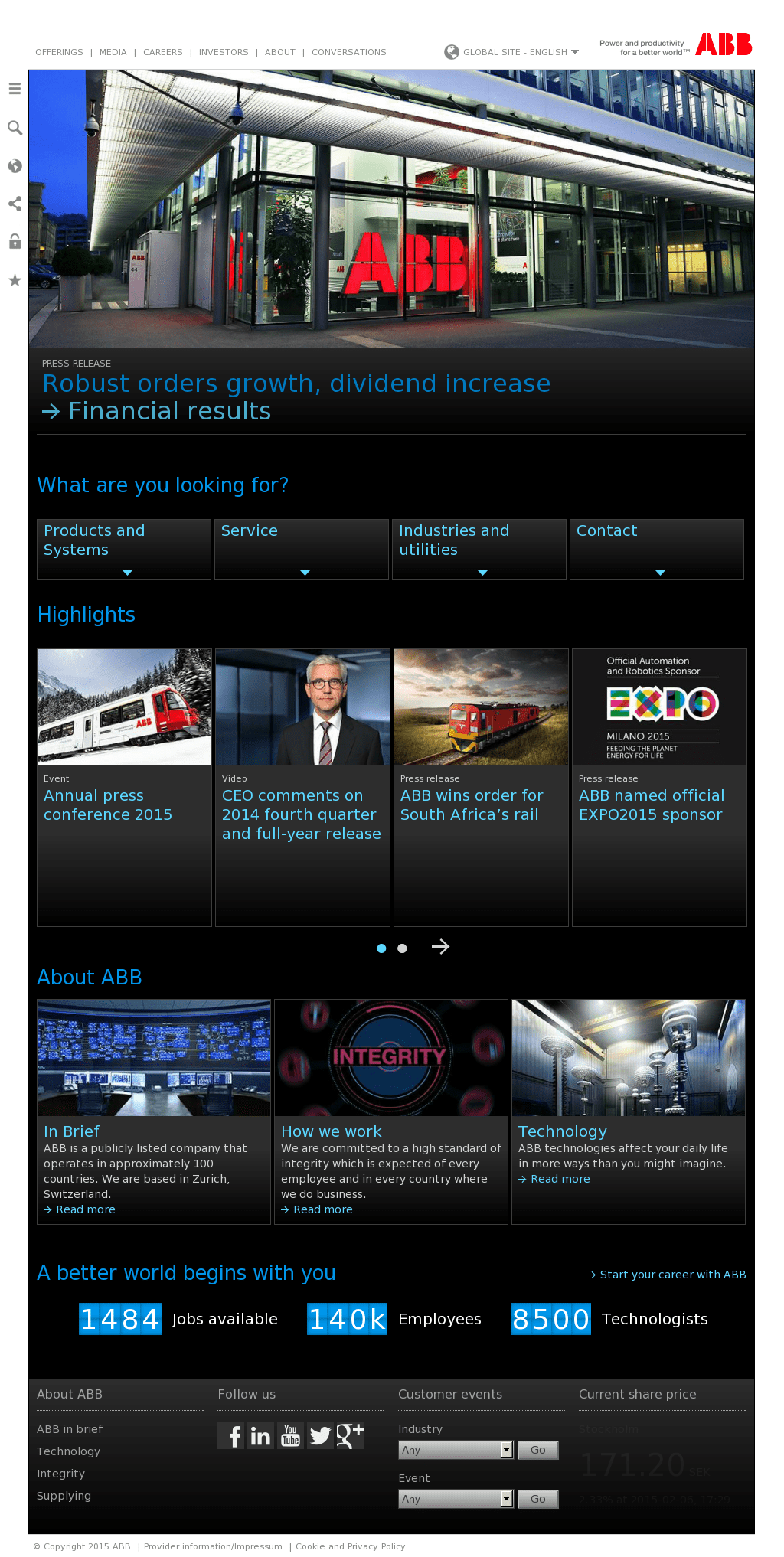 ABB Group. Leading digital technologies for industry
