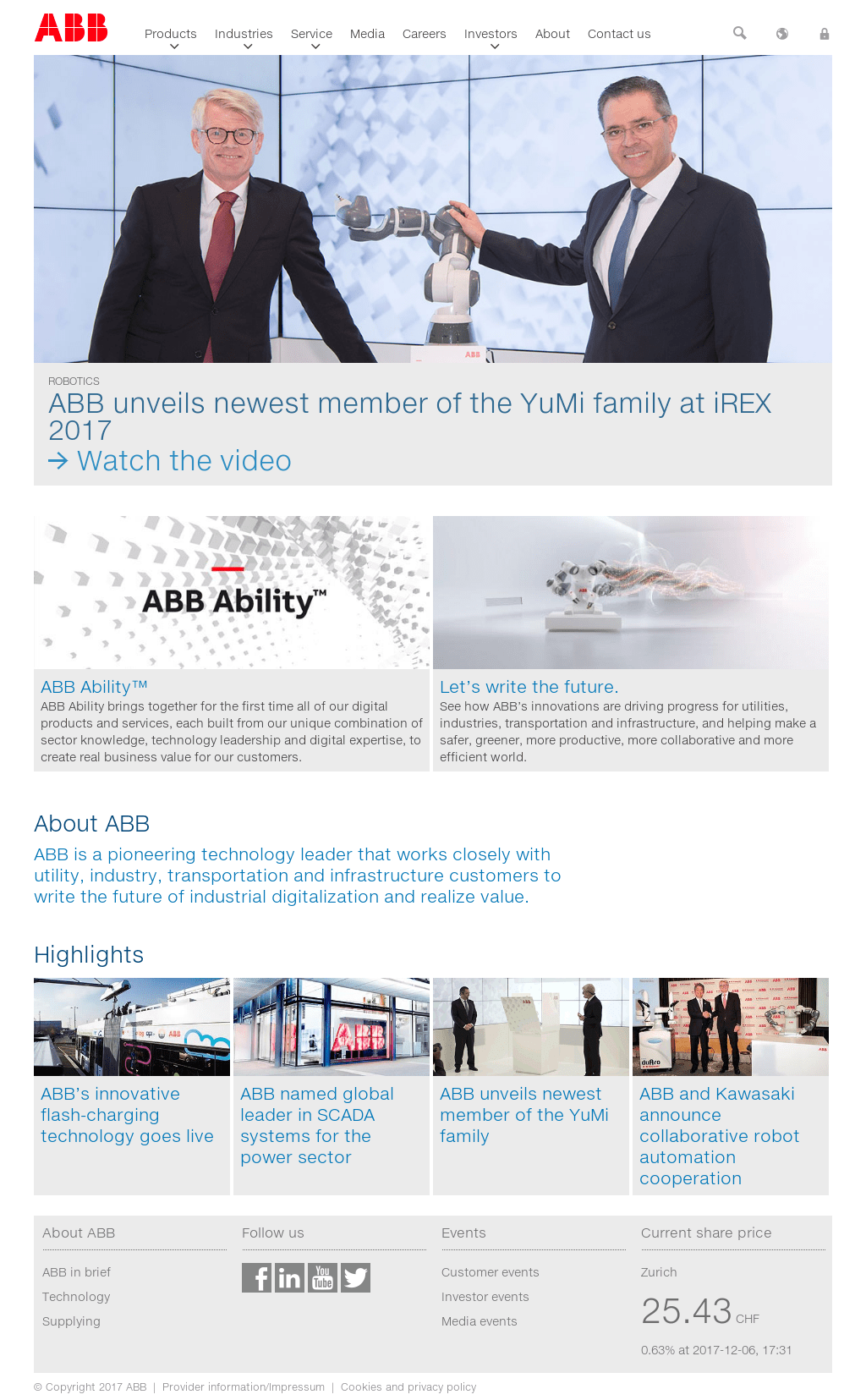 About ABB — ABB Group
