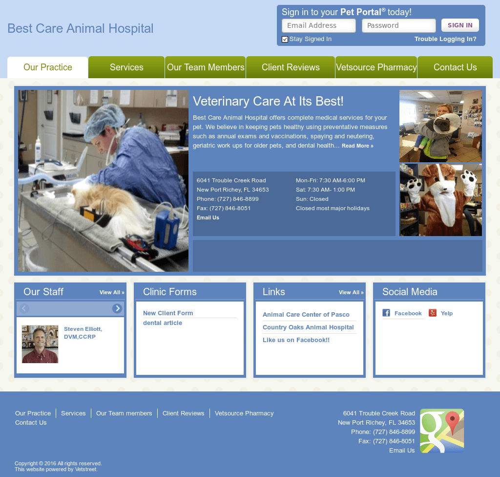Best Care Animal Hospital New Port Richey Florida Animal West