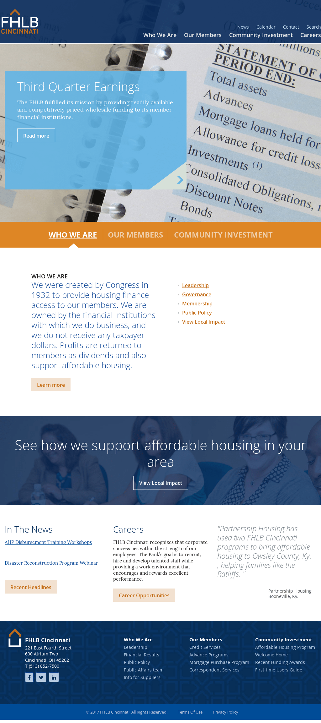 Federal Home Loan Bank Of Cincinnati Competitors, Revenue and Employees