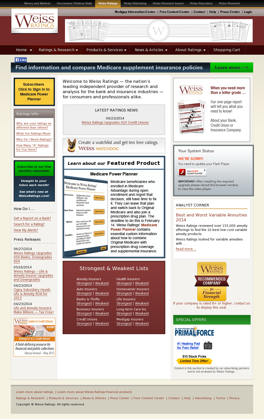 Weiss Insurance Company Ratings / Ppt Finding And Using Insurance