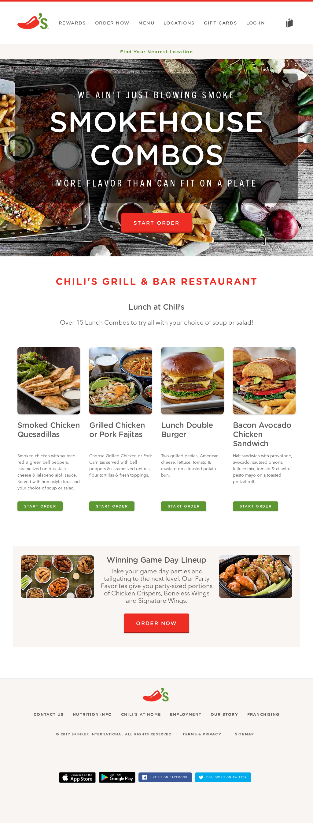 Chili S Restaurant Nutrition 2017 Besto Blog