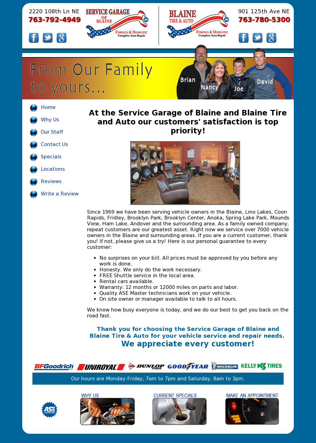 Service Garage Of Blaine Hours Dandk Organizer