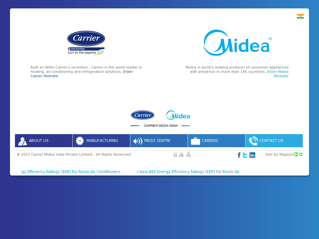 Owler Reports Carrier Midea India Carrier Midea Aims To Make Splash In Ac Market