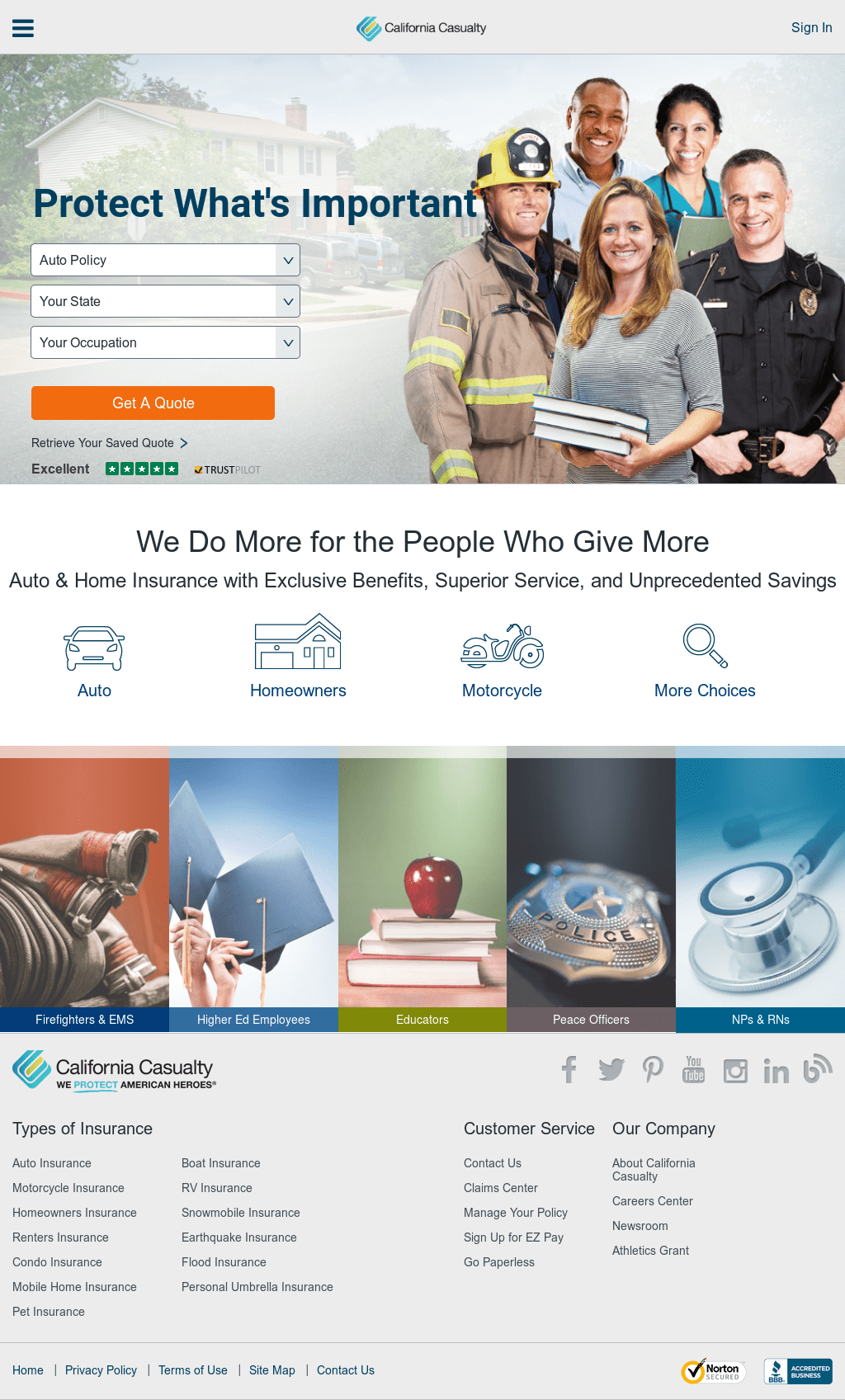 California Casualty Home Insurance Phone Number Association Of