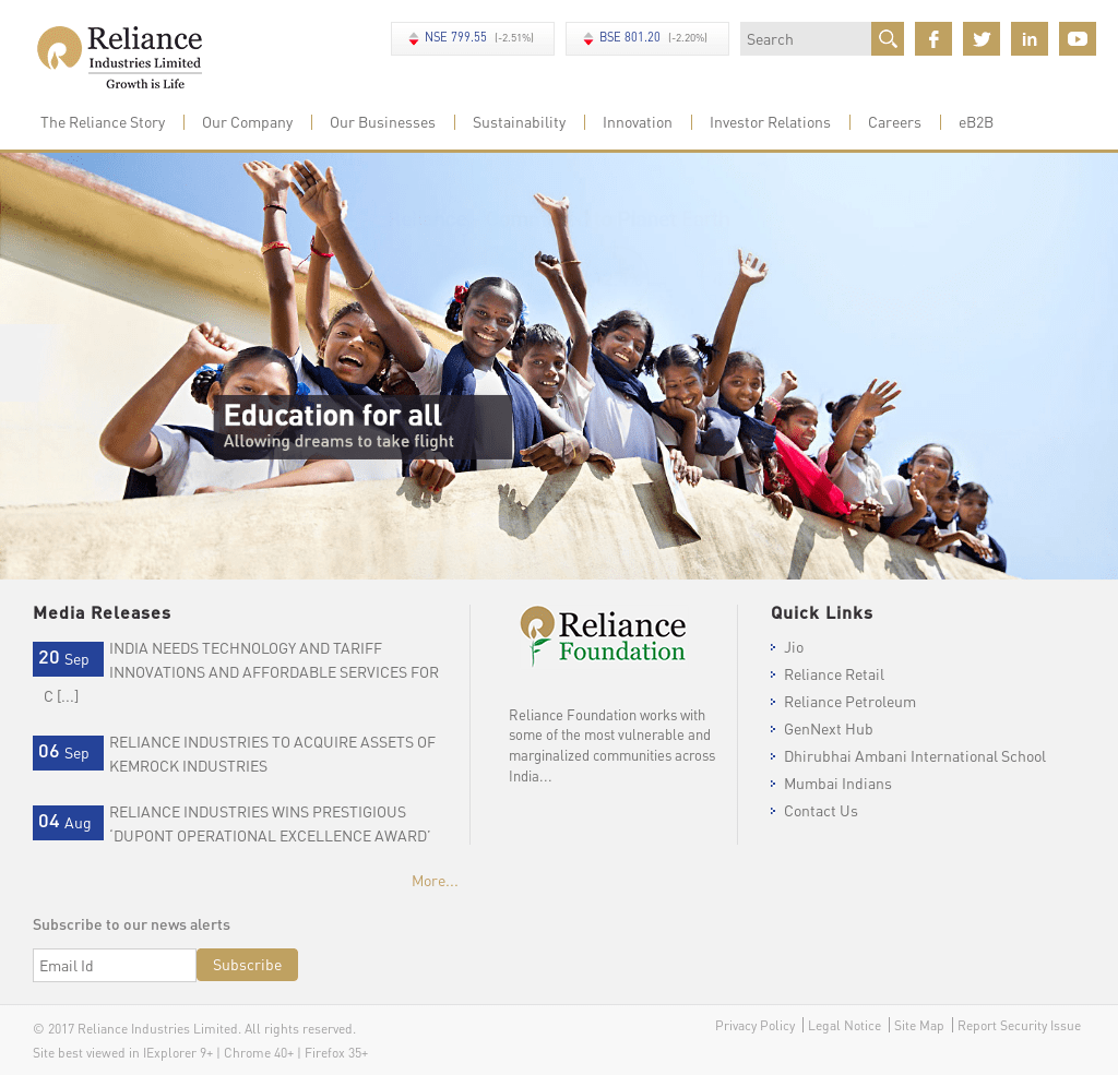 Reliance Competitors, Revenue and Employees Owler Company Profile