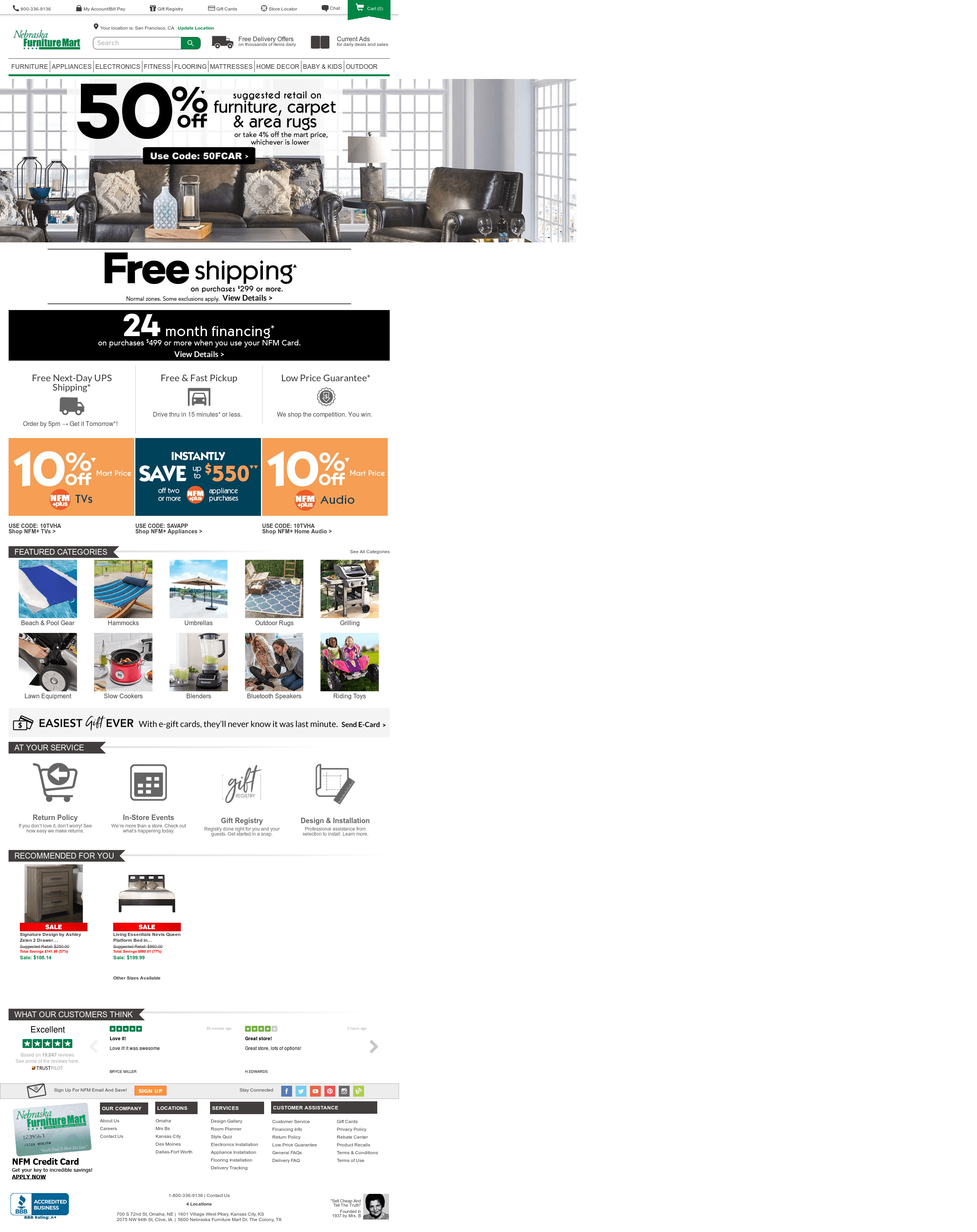 What Bank Issues Nebraska Furniture Mart Credit Card