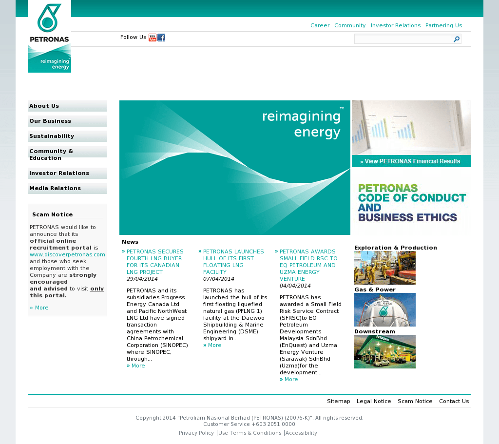 Petroliam Nasional Berhad Petronas Career