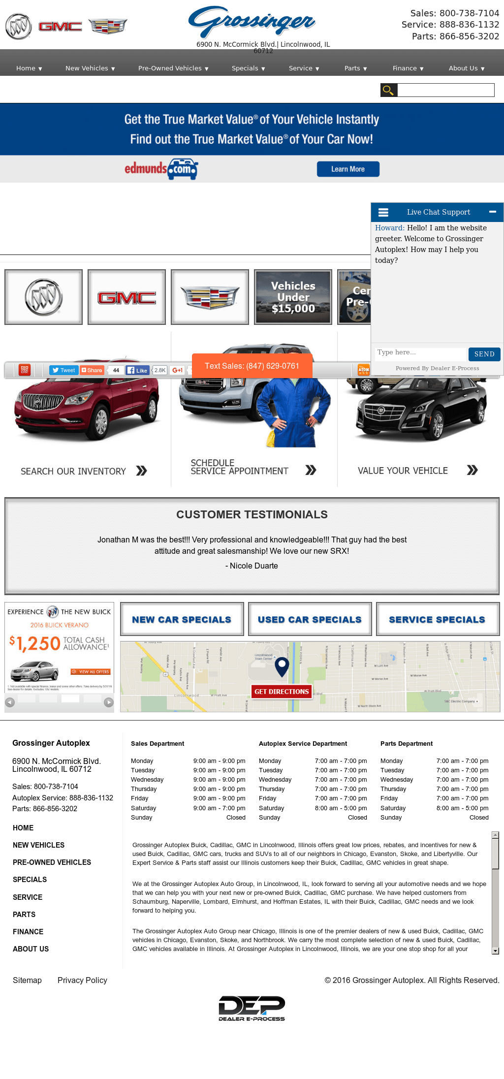 Grossinger Cadillac Lincolnwood Il Stinkjones