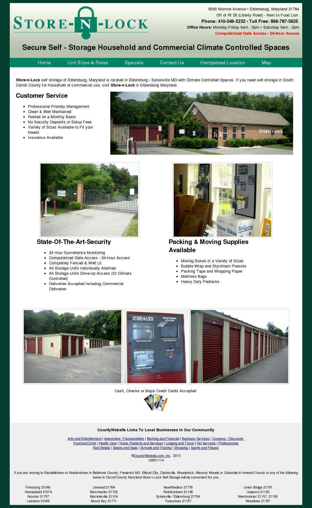 Eldersburg Storage Units Dandk Organizer