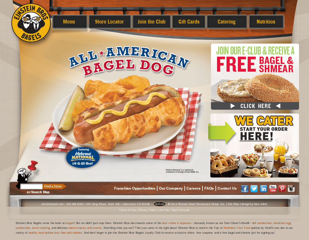 einstein bagels nutrition