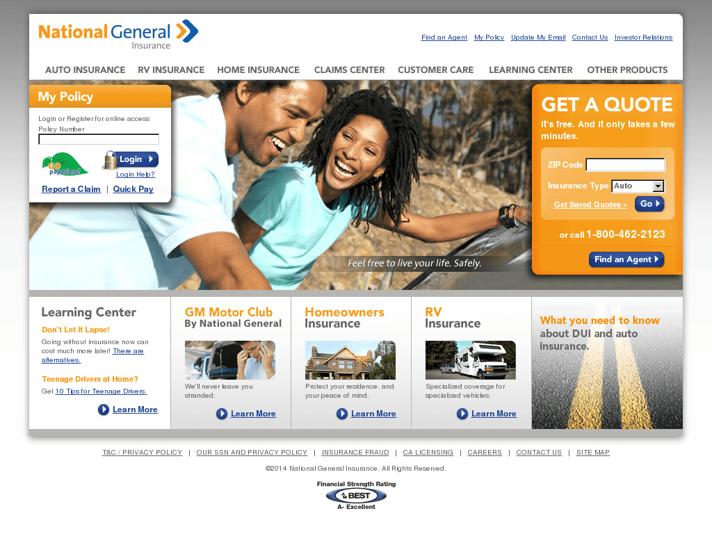 National General Insurance Customer Service / National General Achieves