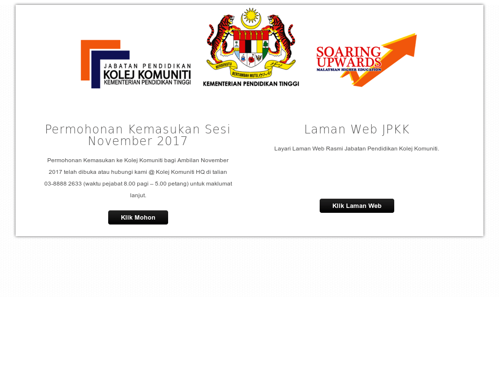 Jabatan Pendidikan Kolej Komuniti / Jabatan Pendidikan